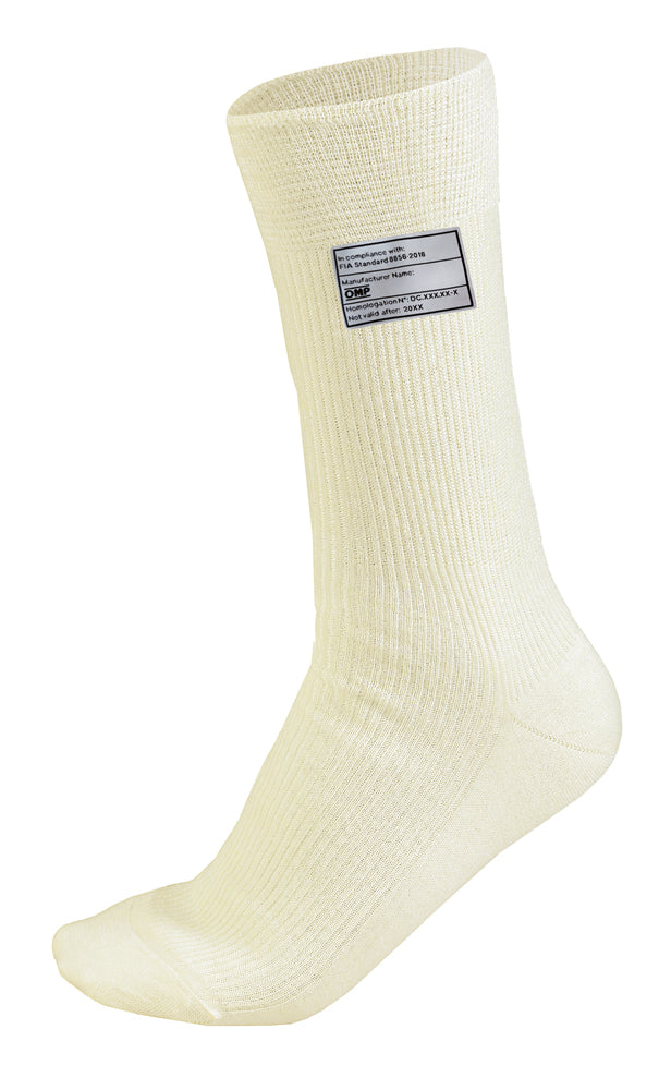 OMP IE0-0762-A01-028-L (IAA/762028L) Racing socks, FIA 8856-2018, cream, size L Photo-0