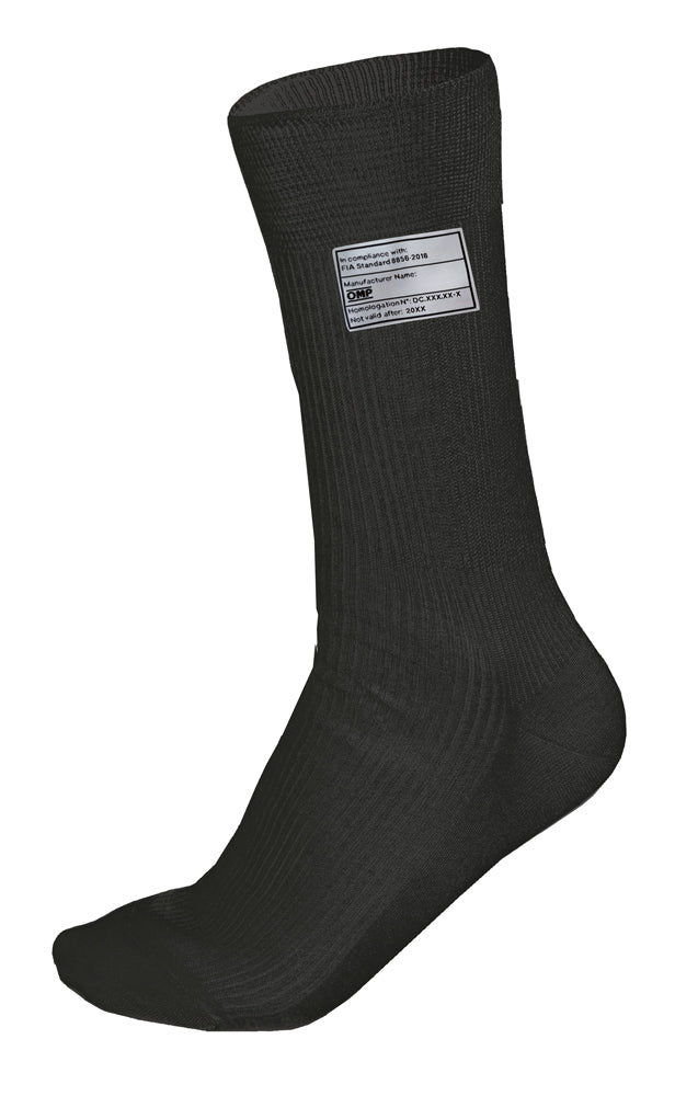OMP IE0-0762-A01-071-S Racing Socks, FIA 8856-2018, Black, Size S Photo-0