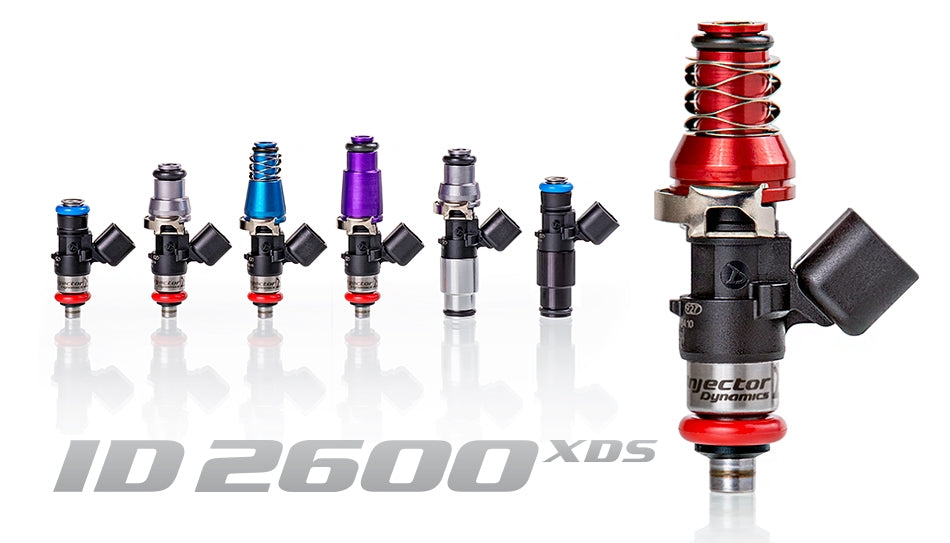 INJECTOR DYNAMICS 2600.48.14.R35.4 HYUNDAI Genesis 2.0t 09-12 ID2600-XDS, for 2009-12 Genesis 2.0 Turbo. 14mm (grey) adapter. Photo-0