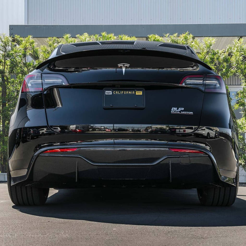 UNPLUGGED PERFORMANCE UP-MY-325-1.1 High Efficiency Trunk Spoiler, Autoclaved Dry Carbon, Gloss Clear for TESLA Model Y Photo-4