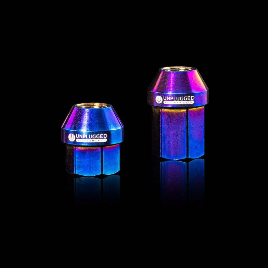 UNPLUGGED PERFORMANCE UP-MU-001-3.1 Lug Nut Set - Superlight Titanium 64 Grade, Black Finish Set of 20 for TESLA All Model Photo-2
