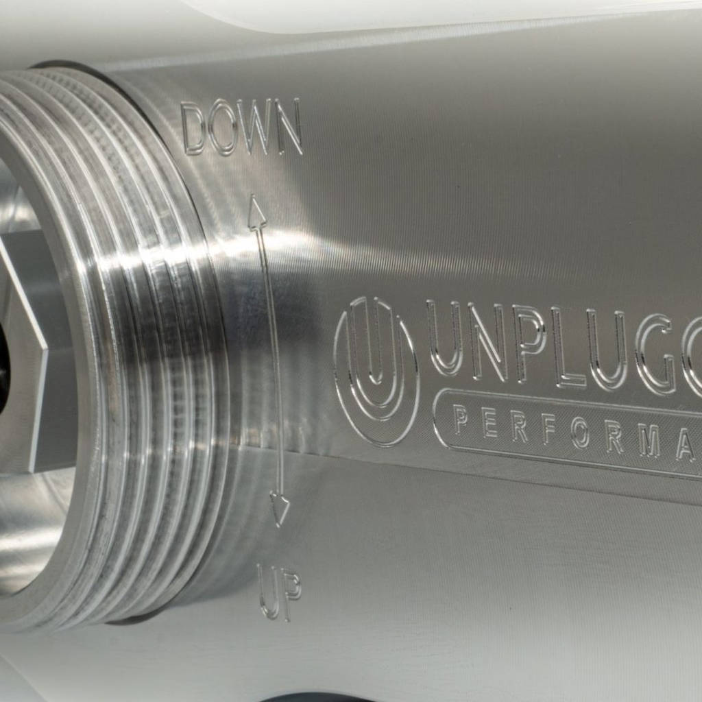 UNPLUGGED PERFORMANCE UP-M3MY-320-1.1 Billet Adjustable Rear Lower Spring Arm Pair for TESLA Model 3 / Model Y Photo-2
