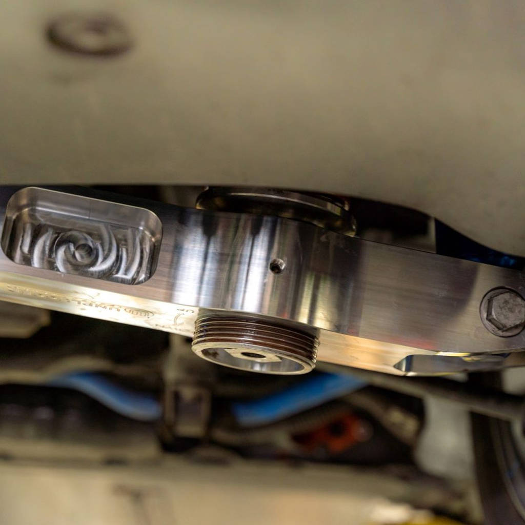 UNPLUGGED PERFORMANCE UP-M3MY-320-1.1 Billet Adjustable Rear Lower Spring Arm Pair for TESLA Model 3 / Model Y Photo-4