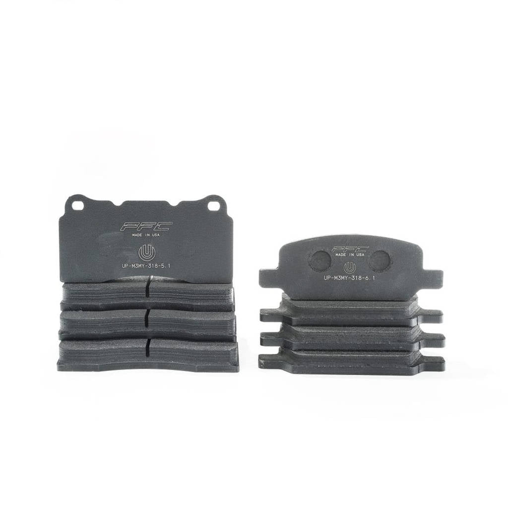UNPLUGGED PERFORMANCE UP-M3MY-318-6.1 Street & Track Day Rear Brake Pad Set Only Non Performance Caliper for TESLA Model 3 / Model Y Photo-0