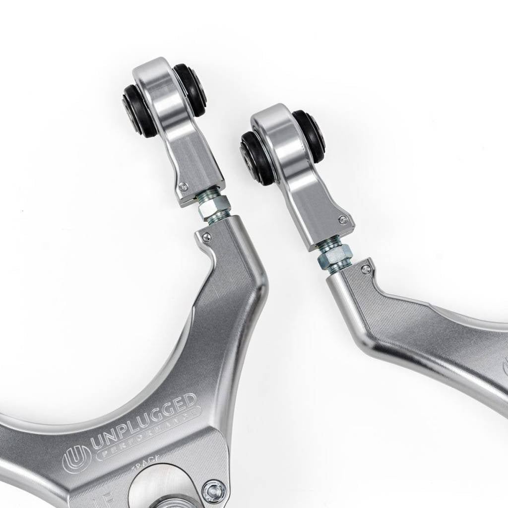 UNPLUGGED PERFORMANCE UP-M3MY-315-1.4 Billet Adjustable Front Upper Control Arm Set - Ultimate Edition for TESLA Model 3 / Model Y Photo-8