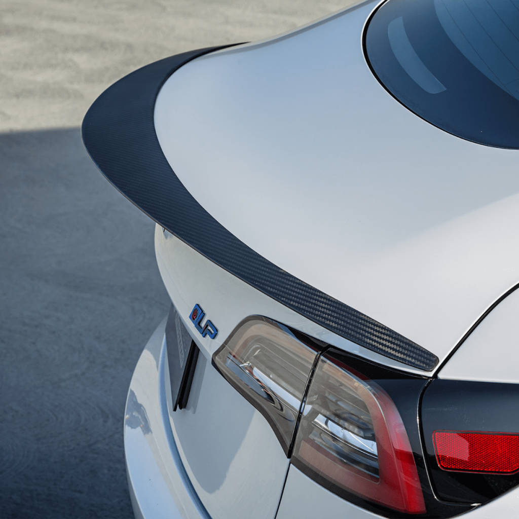 UNPLUGGED PERFORMANCE UP-M3-305-2.1 High Efficiency Trunk Spoiler, Autoclaved Dry Carbon, Satin Clear for TESLA Model 3 Photo-0