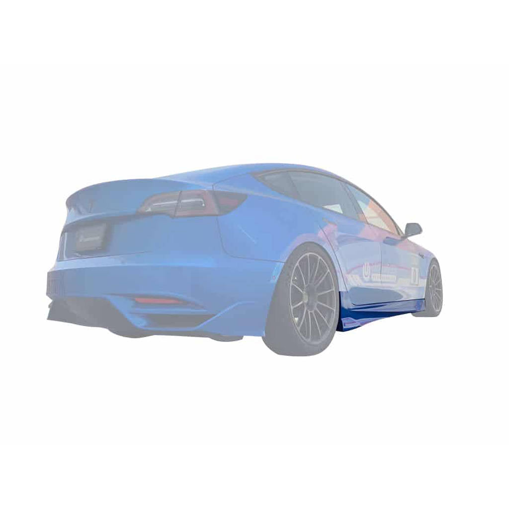 UNPLUGGED PERFORMANCE UP-M3-303-1.1 Ascension Side Skirts, Autoclaved Dry Carbon Raw for TESLA Model 3 Photo-1