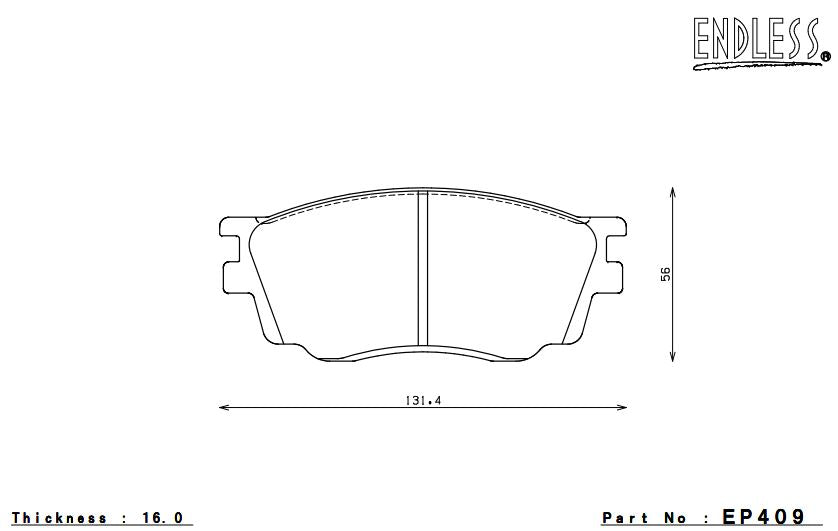 ENDLESS EP409SSY Front brake pads MAZDA 6 Photo-0