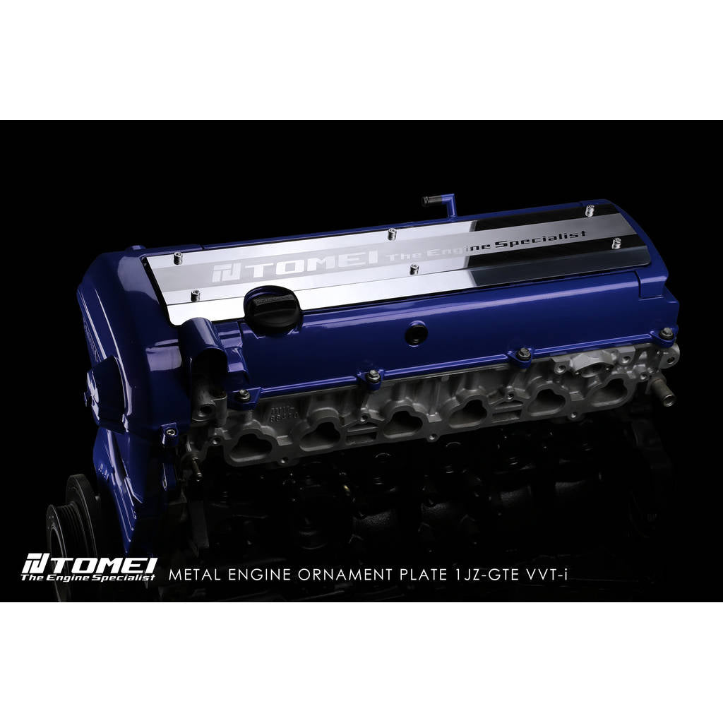 TOMEI US TE101A-TY04A METAL ENGINE ORNAMENT PLATE 1JZ-GTE VVT-i Photo-2