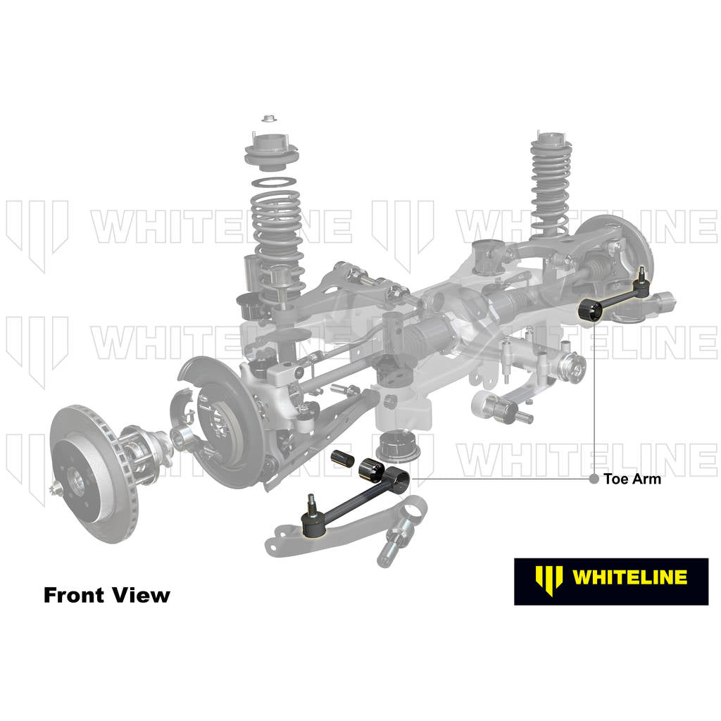WHITELINE KTA281 Adjustable Rear Lower Toe Arms for Hyundai Veloster N Photo-1