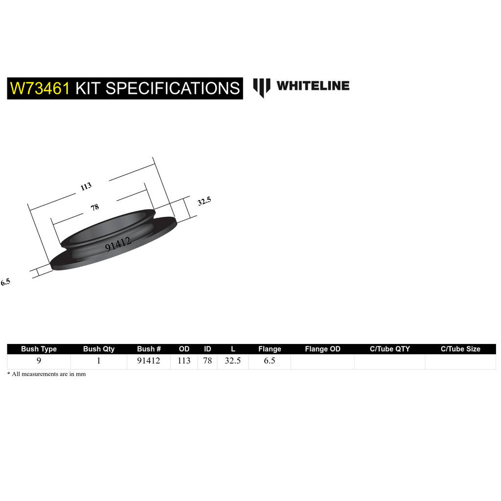 WHITELINE W73461 Spring Pad Lower Bushing Photo-4