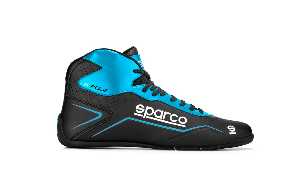 SPARCO 00126940NRAZ K-POLE Karting shoes, black/blue, size 40 Photo-0