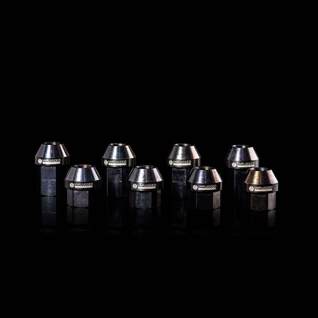 UNPLUGGED PERFORMANCE UP-MU-001-4.1 Lug Nut Set, Titanium 64 Grade, Burnt Ti Finish, Short Length for TESLA Model 3 Photo-3