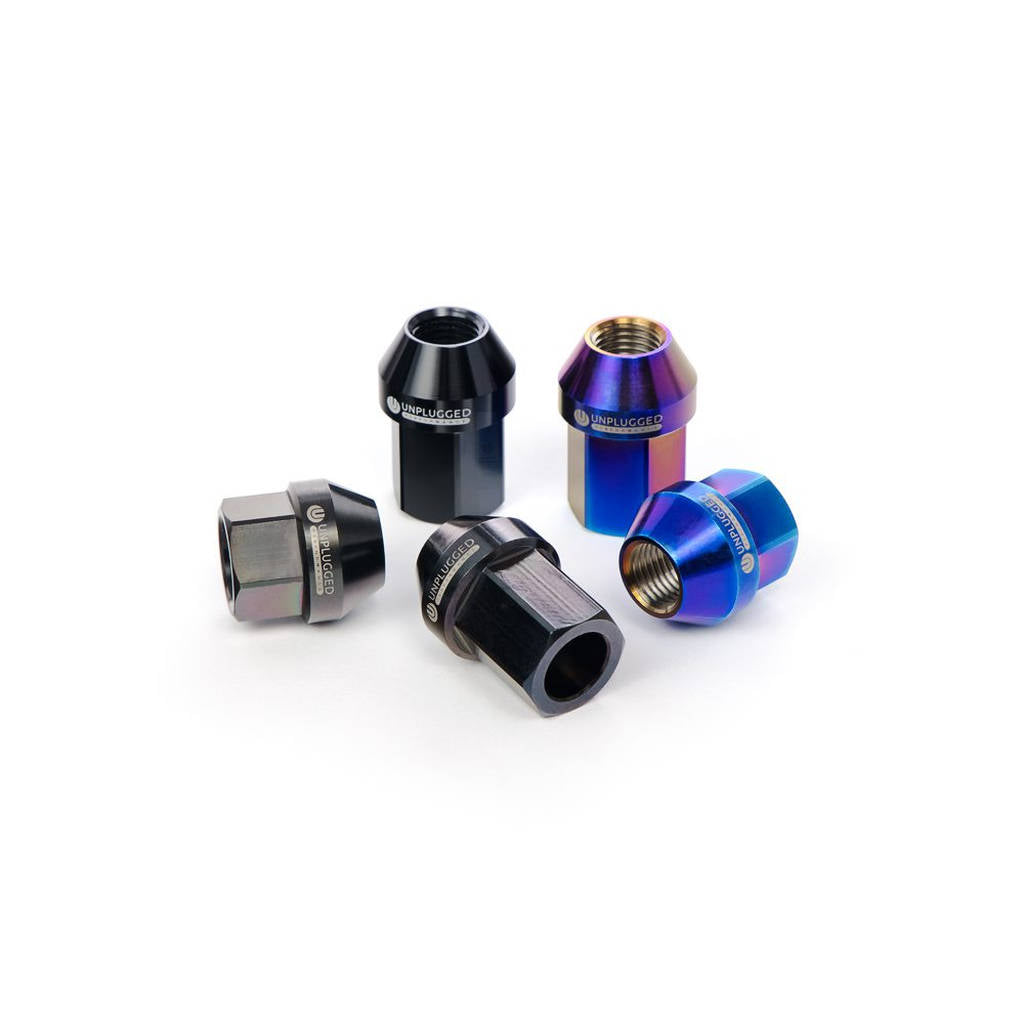 UNPLUGGED PERFORMANCE UP-MU-001-4.1 Lug Nut Set, Titanium 64 Grade, Burnt Ti Finish, Short Length for TESLA Model 3 Photo-4