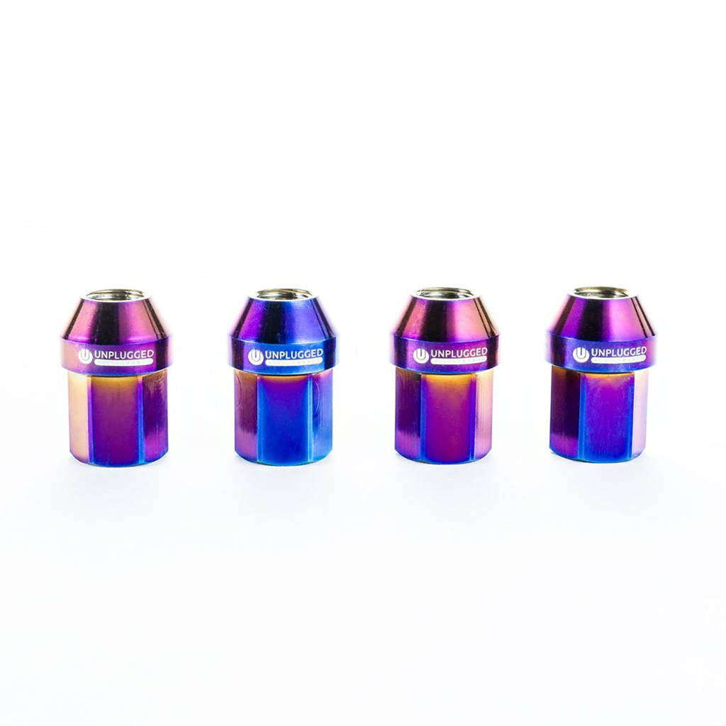 UNPLUGGED PERFORMANCE UP-MU-001-4.1 Lug Nut Set, Titanium 64 Grade, Burnt Ti Finish, Short Length for TESLA Model 3 Photo-5