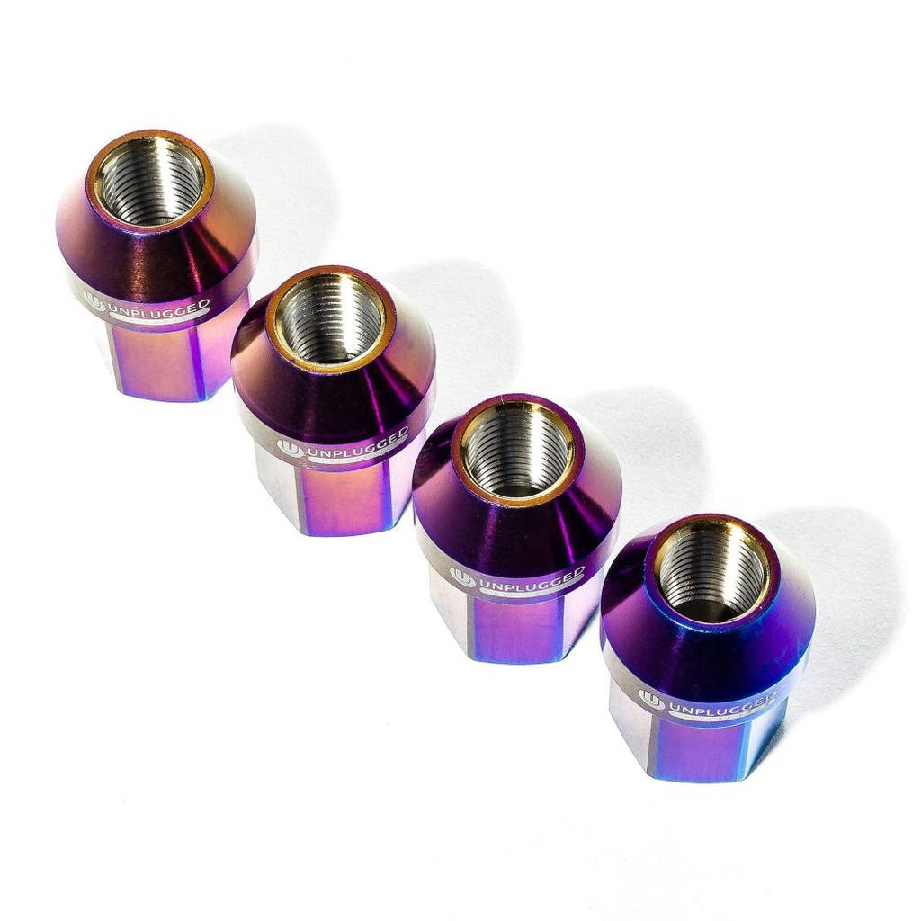 UNPLUGGED PERFORMANCE UP-MU-001-4.1 Lug Nut Set, Titanium 64 Grade, Burnt Ti Finish, Short Length for TESLA Model 3 Photo-7