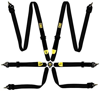 OMP DA0-0208-A01-071 (DA0208H071) Safety harness FIRST 2", 6 points, FIA 8853-2016, black Photo-0