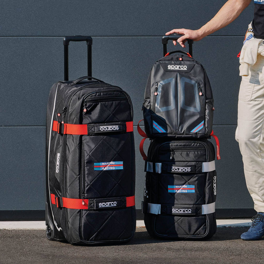 SPARCO 016437MRRS Travel bag MARTINI RACING TOUR, black/red Photo-2