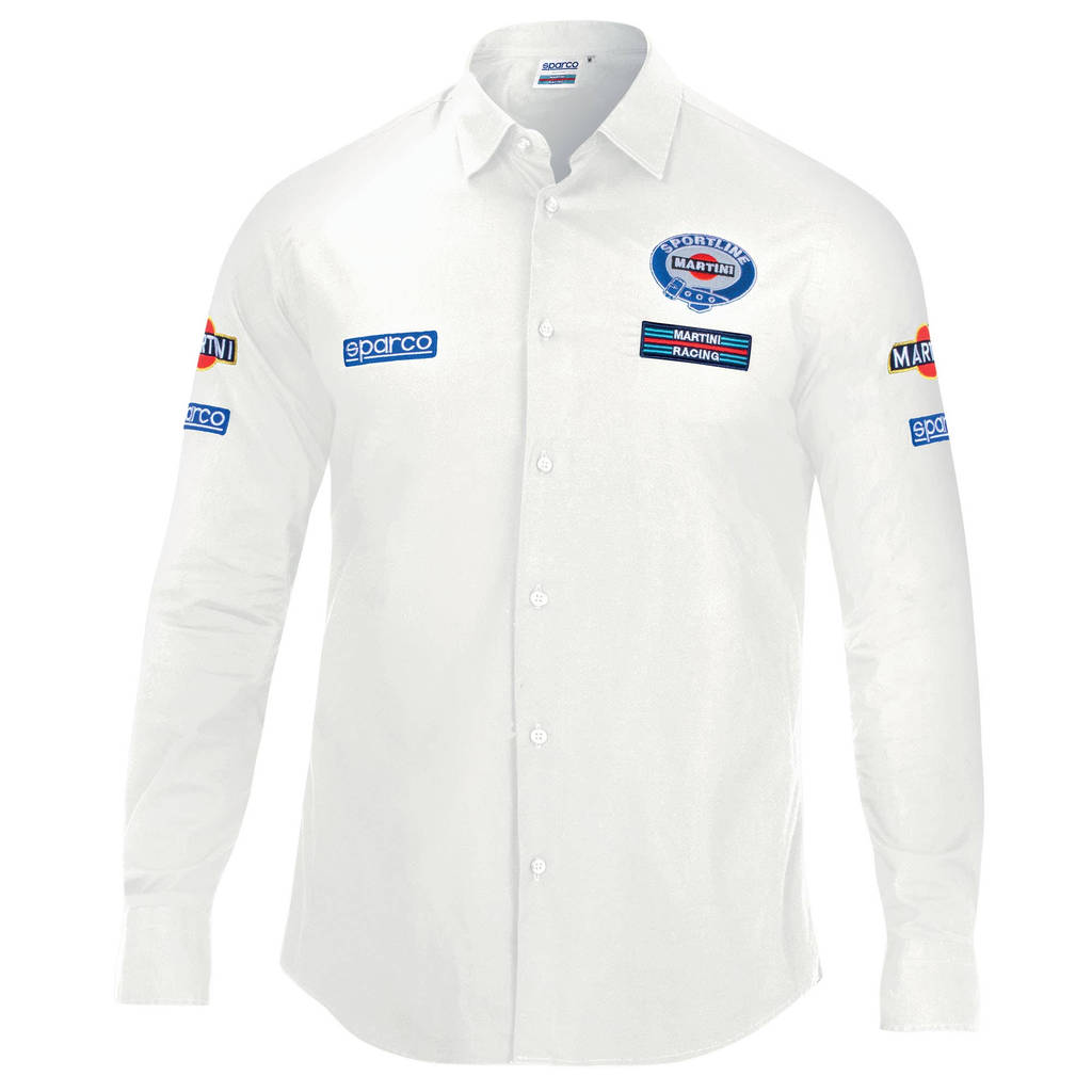 SPARCO 01277MRBI0XS Long sleeve shirt MARTINI-R, white size XS Photo-0