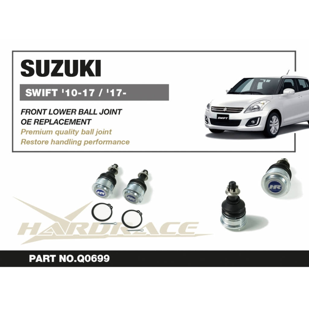 HARDRACE Q0699 SUZUKI SWIFT '10-17/ '17- FRONT LOWER BALL JOINT - 2PCS/SET OE REPLACEMENT Photo-1