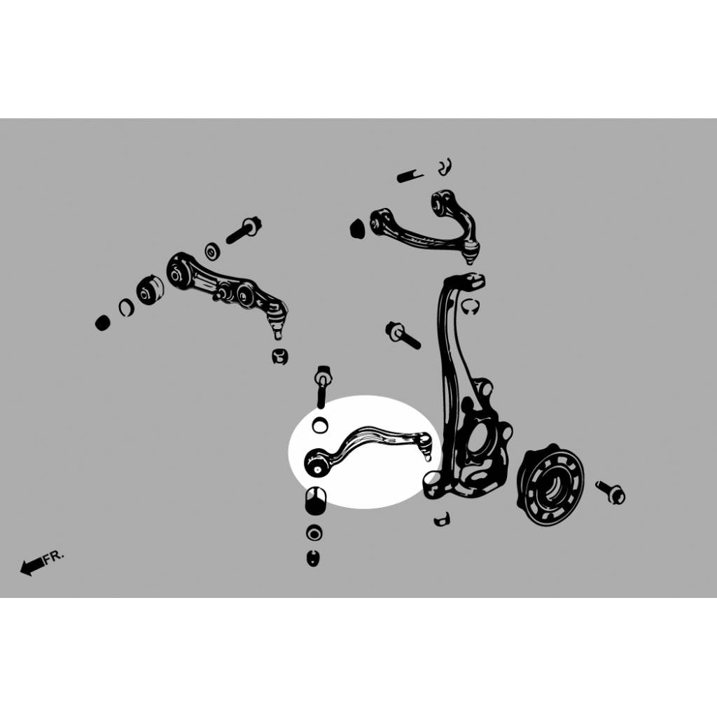 HARDRACE Q0687 MERCEDES-BENZ C-CLASS W205/ E-CLASS W213 AWD FRONT LOWER FRONT ARM (HARDEN RUBBER) - 2PCS/SET Photo-5
