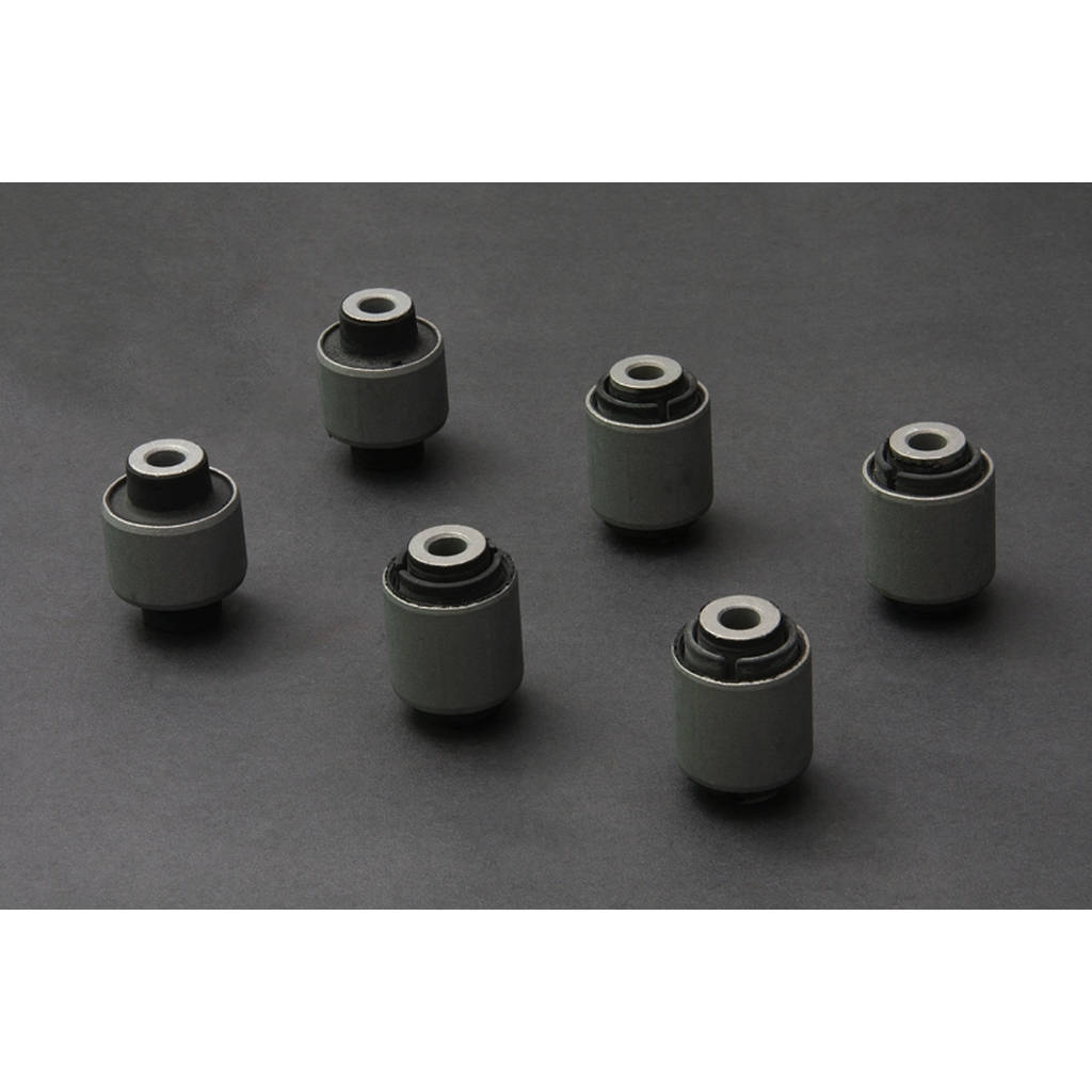 HARDRACE 6413 HONDA DC2/RS/LS/SE/GS/GS-R REAR LOWER ARM BUSHING (HARDEN RUBBER) 6PCS/SET Photo-0