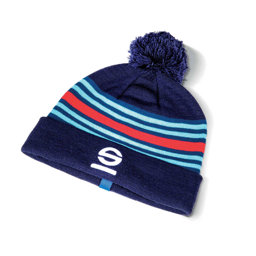 SPARCO 017022BM BEANIE STRIPES DESIGN, navy blue, kids Photo-1