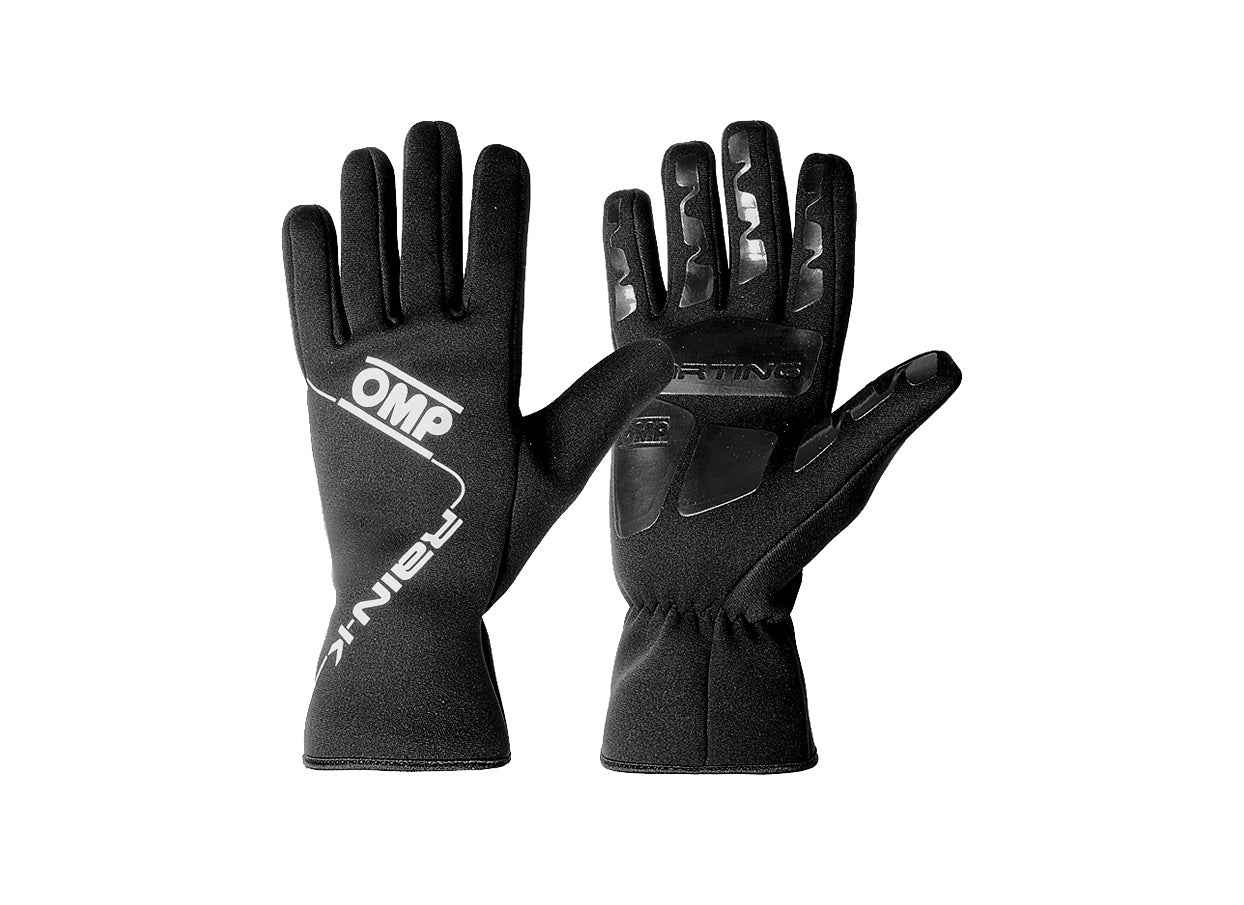 OMP KB0-2739-A01-071-M Karting Gloves Rain K, Black, Size M Photo-0