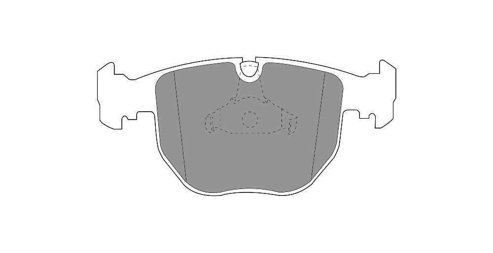 FERODO FCP997H Front Brake Pads DS2500 for BMW M5 (E39) / X5 (E53) Photo-0