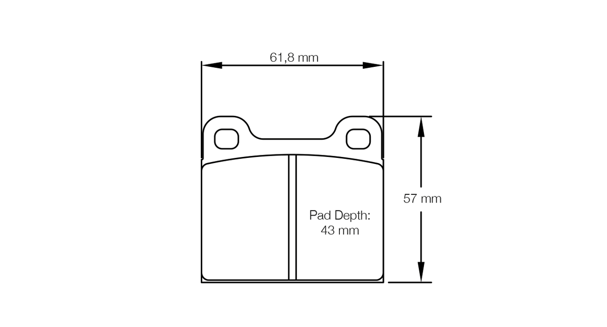 PAGID 4304-RSH42 Rear Brake Pads for HYUNDAI i30 N TCR race car (Brembo caliper) / Veloster N TCR Photo-0