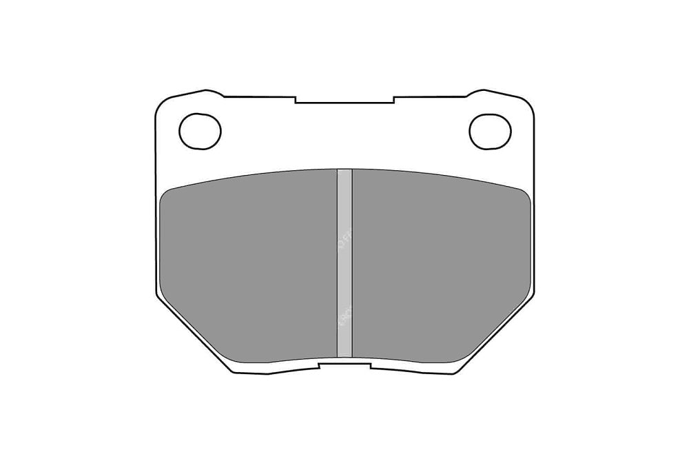 FERODO FCP1372R Rear Brake Pads DS3000 for SUBARU Impreza WRX (GD / GG) 2001-2007 Photo-0