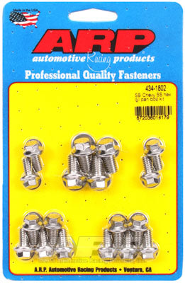 ARP 434-1802 Oil Pan Bolt Kit for Chevrolet Small Block SS hex Photo-0