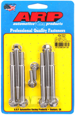 ARP 434-3201 Water Pump & Thermostat Housing Bolt Kit for Chevrolet LS Gen III/IV. ARP Stainless. hex Photo-0