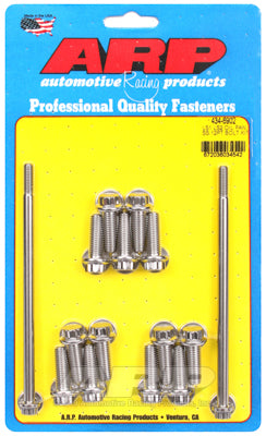 ARP 434-6902 Oil Pan Bolt Kit for Chevrolet Gen III/IV. ARP Stainless. 12pt Photo-0