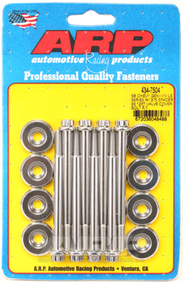 ARP 434-7504 Valve Cover Bolt Kit for Chevrolet LS Gen III/IV. with 0.375˝ spacer. ARP Stainless. 12pt Photo-0