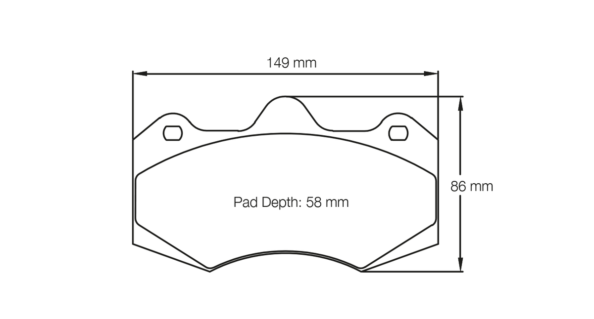 PAGID 4346-RSL29 Front Brake Pads for SEAT LEON CUPRA CUP RACE CAR (2007+) / AP Racing CP7040 D58 Photo-0