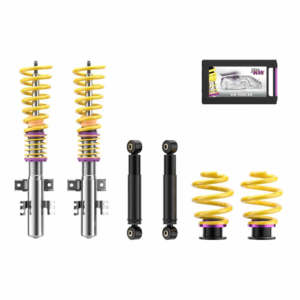 KW 10280040 Coilover Kit INOX V1 VW Bus T5, Multivan, Transporter; (7HC,7HCA,7HM,7HMA,7HK,7J0,7HKX0) Photo-0