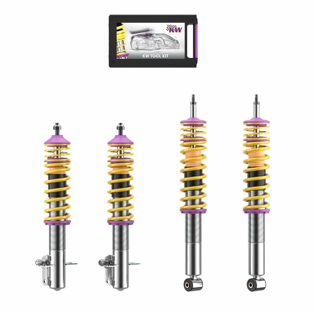 KW 10280041 Coilover Kit INOX V1 VW Golf I Cabrio / convertible; (155) Photo-0