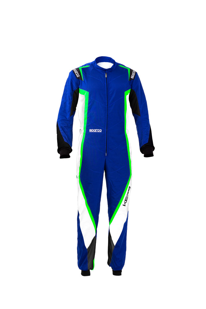 SPARCO 002341BNBV130 KERB YOUTH CHILD Kart suit, CIK, blue/black/white, size 130 Photo-0