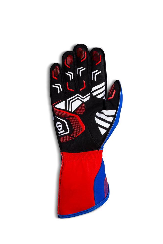 SPARCO 00255509AZRS RECORD Kart gloves, blue/red, size 9 Photo-1