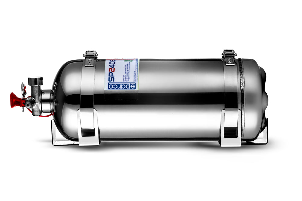 SPARCO 014773BXL24 Hand held extinguisher, dia 130 mm, 2.4 L, 4.5 kg, stainless steel Photo-1