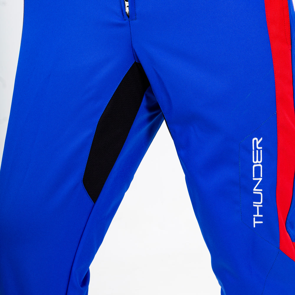 SPARCO 002342NRAZ130 THUNDER YOUTH Kart suit, CIK, black/blue, size 130 Photo-3