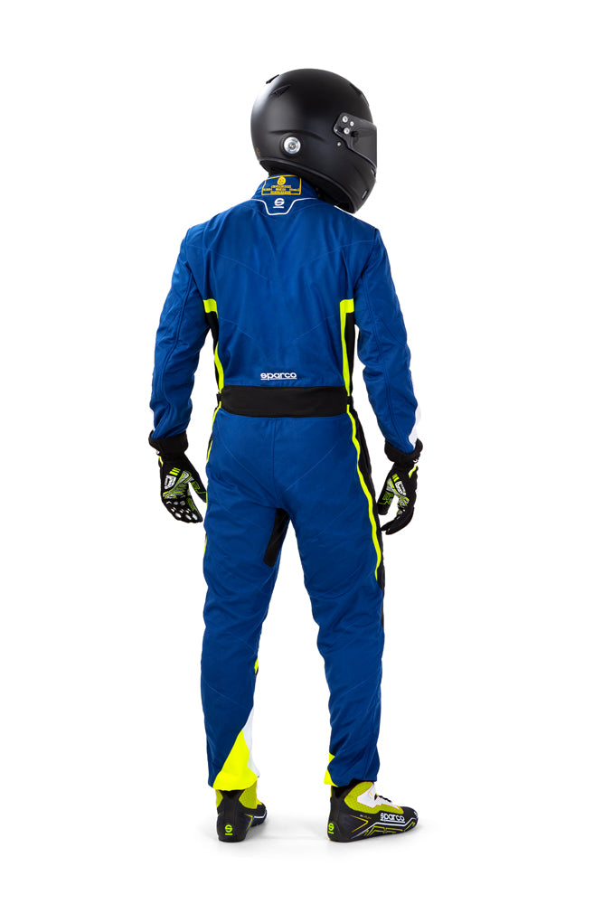 SPARCO 002341BNGB3L KERB Kart suit, CIK, blue/yellow/black, size L Photo-2