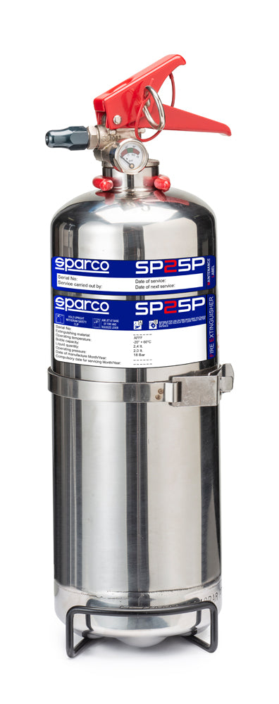 SPARCO 014775BXL2 Hand held extinguisher, 2 litres, AFFF, FIA, INOX Photo-0