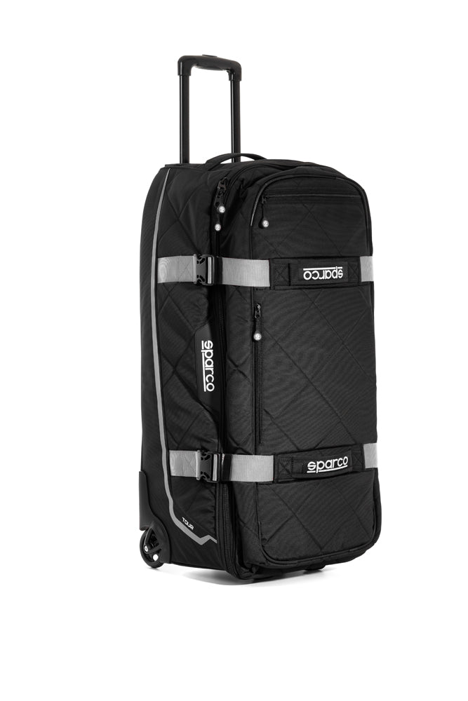 SPARCO 016437NRSI TOUR TROLLEY BAG, 4,7 kg, 40x84x38 cm, black/silver Photo-0