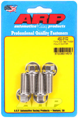 ARP 450-3102 Motor Mount Bolt Kit for Ford 289-302-351W. hex Photo-0