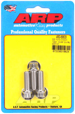 ARP 450-6803 Lower Pulley Bolt Kit for Ford. 3-piece. 12pt Photo-0