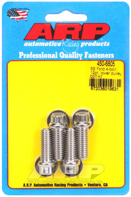 ARP 450-6805 Lower Pulley Bolt Kit for Ford. 4-piece. 12pt Photo-0