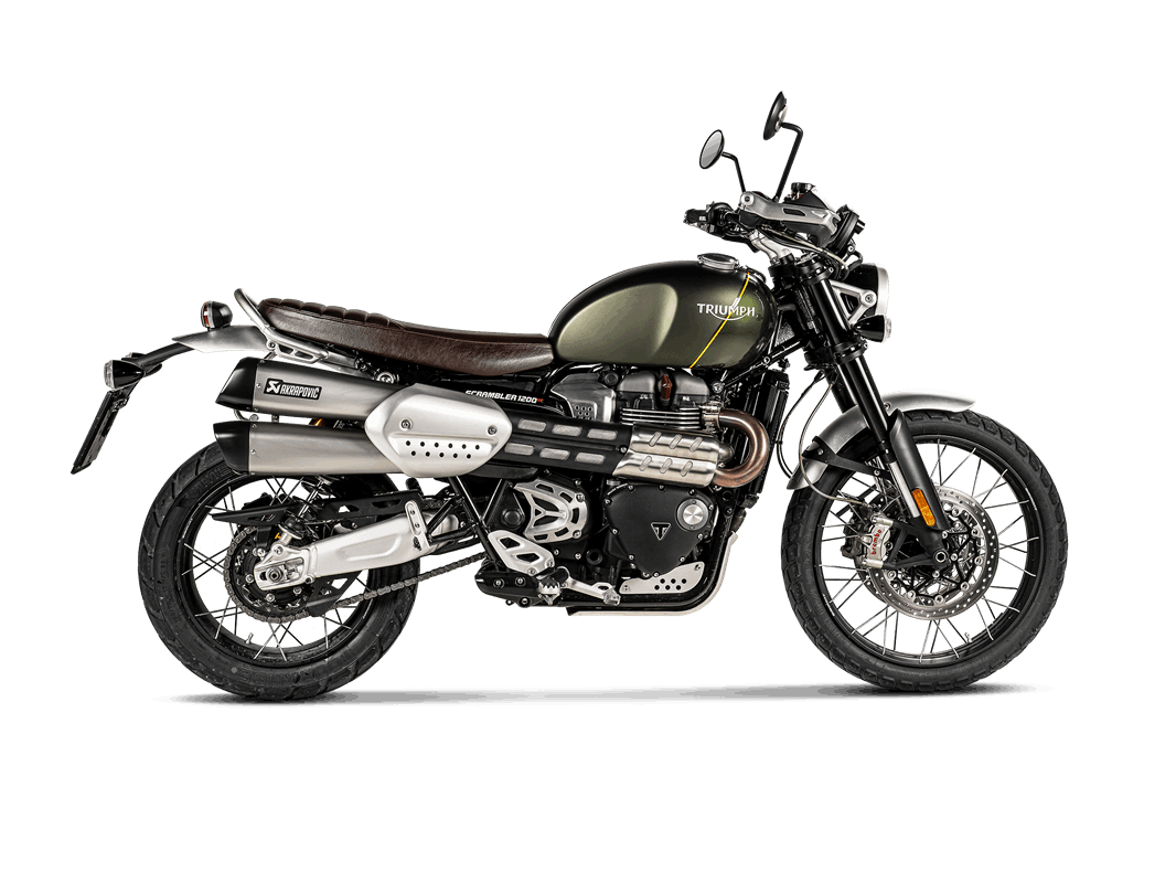 AKRAPOVIC S-T12SO3-HCQT Slip-On Line (Titanium) Triumph Scrambler 1200 2019 - 2020 Photo-1