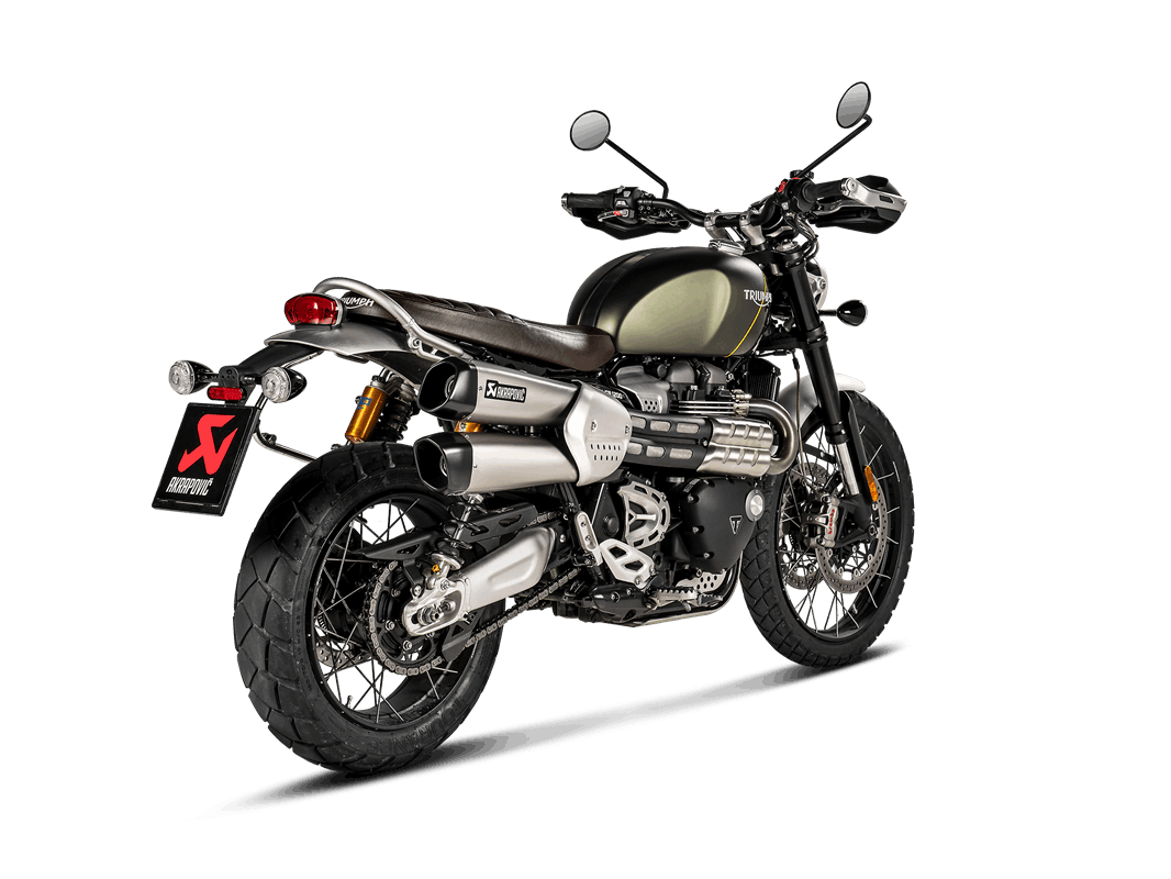 AKRAPOVIC S-T12SO3-HCQT Slip-On Line (Titanium) Triumph Scrambler 1200 2019 - 2020 Photo-3